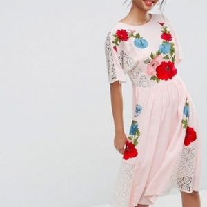 Asos Premium Embroidered dress